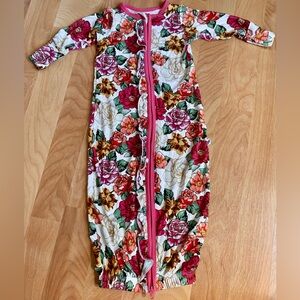 Free Birdies Newborn Floral Bamboo Gown Outfit